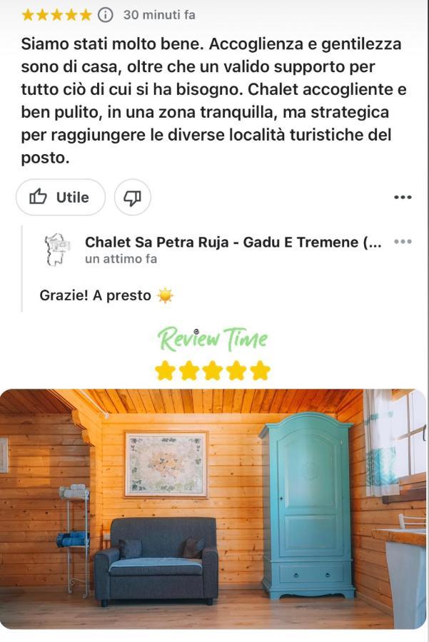 Chalet Sa Petra Ruja - Gadu E Tremene Siniscola Exterior photo